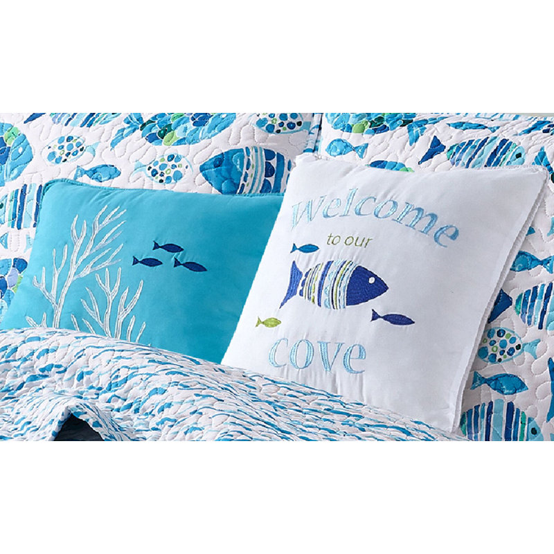 Welcome Cove Script Throw Pillow