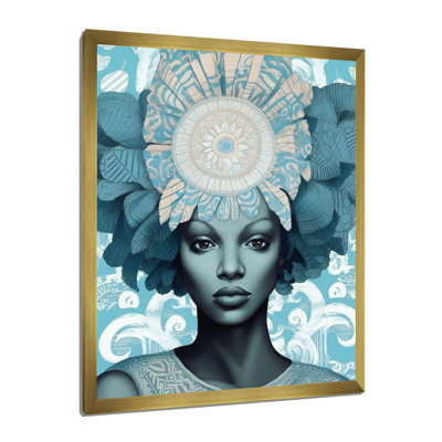 Magnifique beauté glam rétro afro-américaine