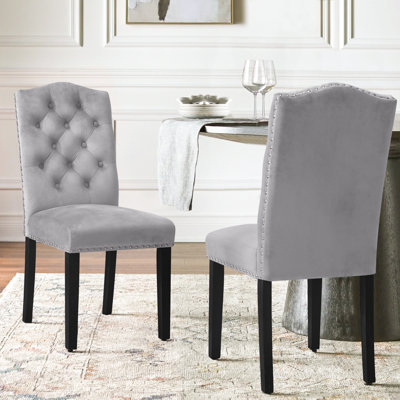 Chaise de salle à manger rembourrée Miroir