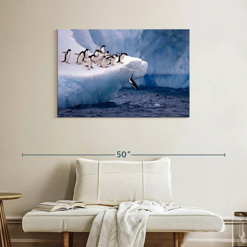 Brampt Penguins Diving, 26" H x 39" W