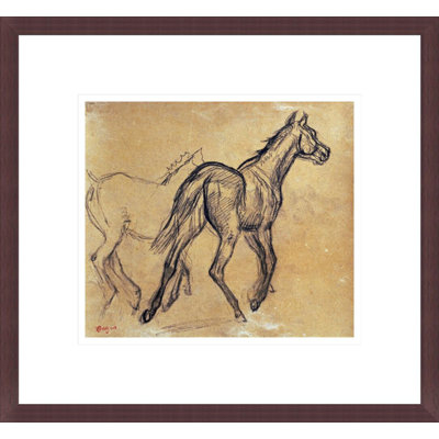 «Horses» par Edgar Degas, impression giclée encadrée