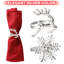 Ensemble de 12 anneaux de Noël en forme de serviette de Noël