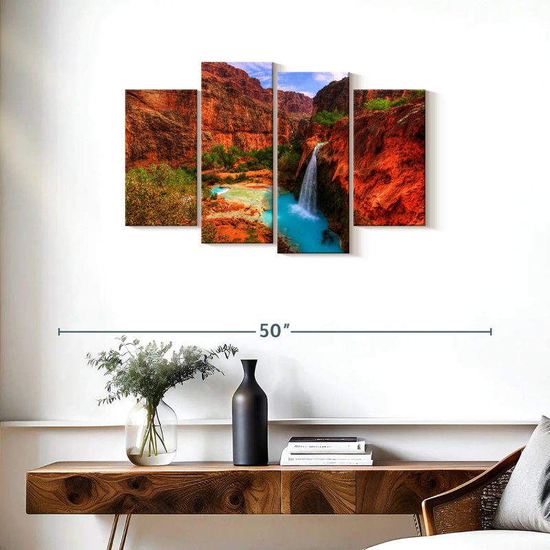 Havasupai Canyon Falls, H 22 po x l 36 po
