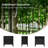 Satine Farmhouse Solid Wood Flute End Table with Built-In Outlet (Set of 2)-2125071246