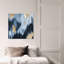 Abstrait, coups de peinture glamour moderne et reproduction d'art sur toile pour le salon-659837925
