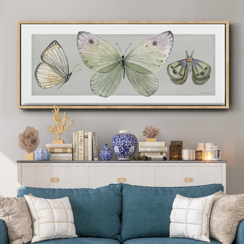 Pretty Insects II- Framed Canvas