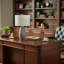 Lighting, 24 po, lampe de table, résine grise, abat-jour ivoire / crème, contemporain-1396745711