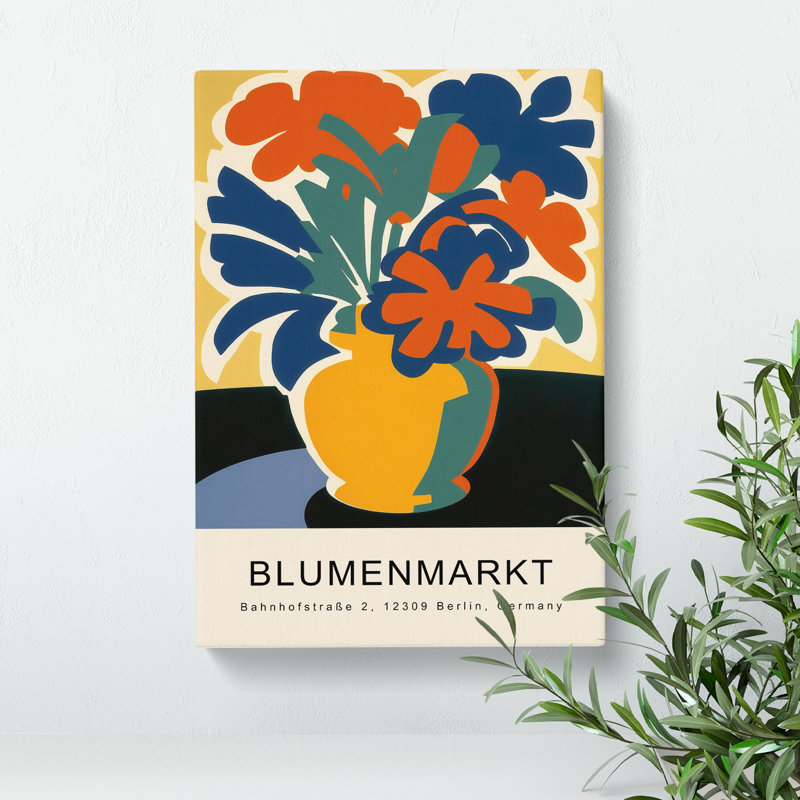 XMKTMKT-128 Berlin Flower Market Exhibition No.8 - Wrapped Canvas Print