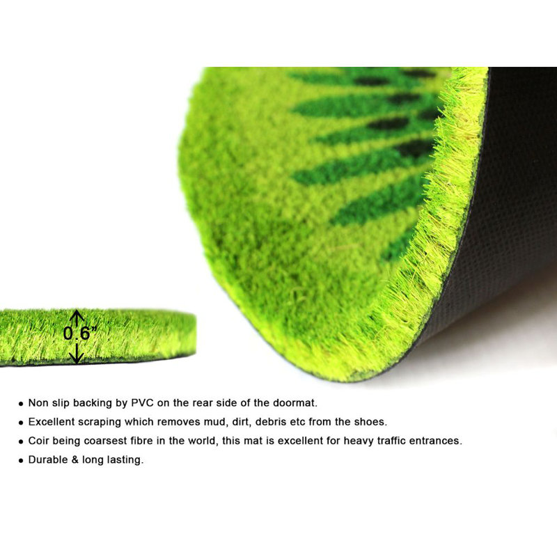 Tapis d'entrée antidérapant Kiwi 20 po x 20 po