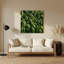 Art mural en métal botanique vert basilic-1123234159