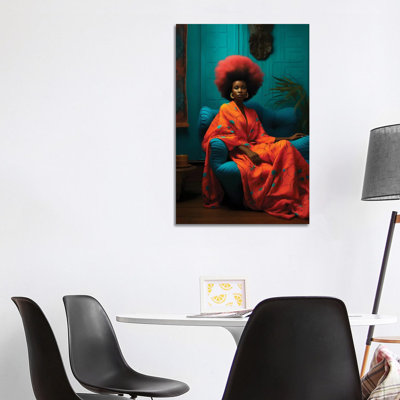 African High Fashion IX - Wall Art Print - Framed Canvas