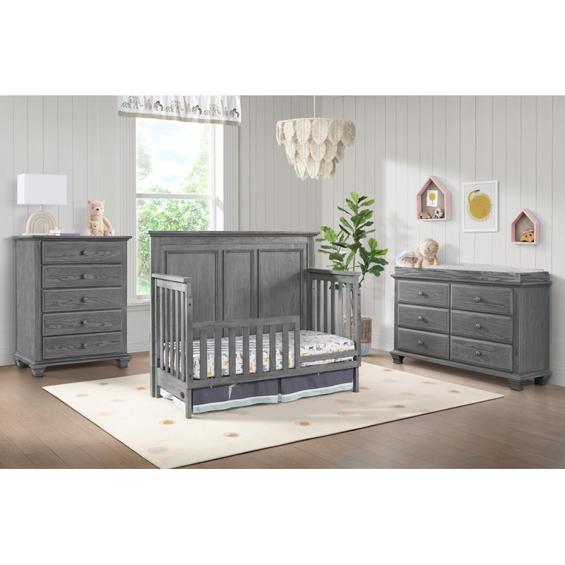 Stone Wash Solid Wood Universal Toddler Bed Guard Rail