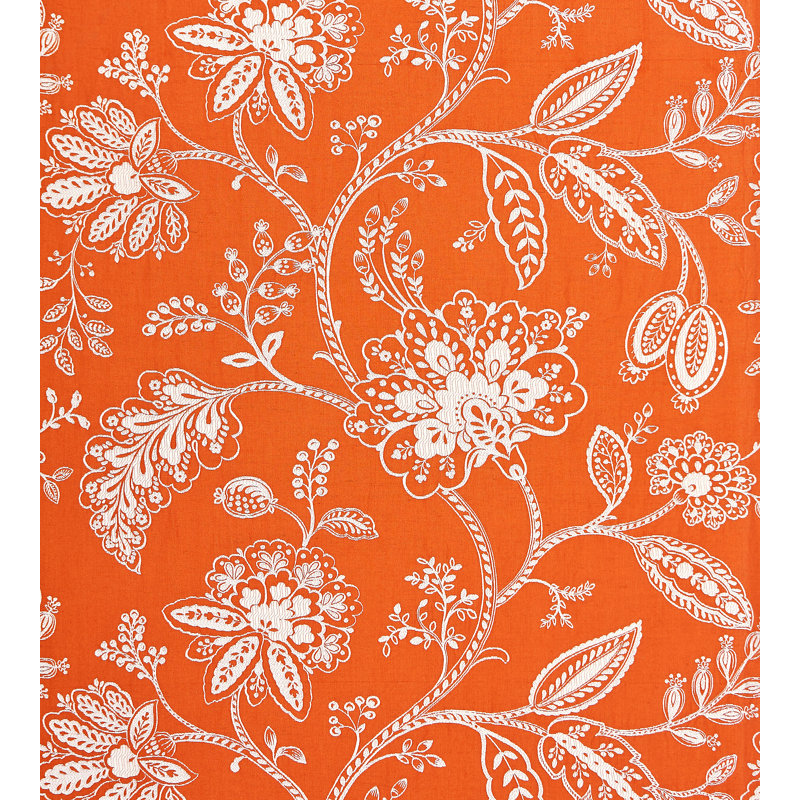 Oriana Kaveri Vine Fabric, Mandarin