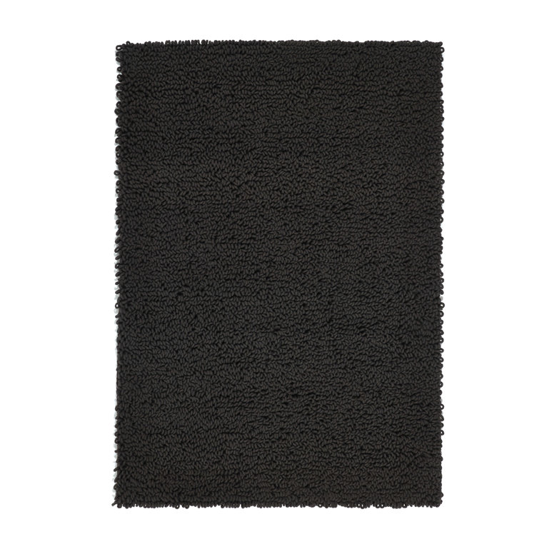Indigo Solid Colour Wool Hand Woven Area Rug
