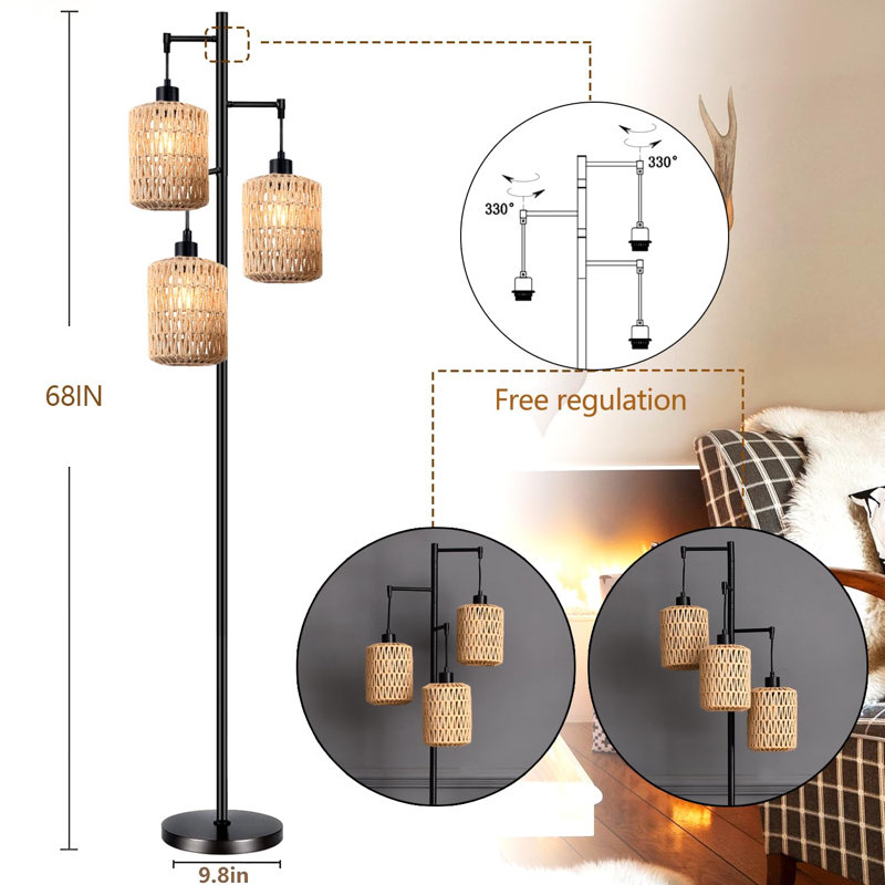Gerst 67.99'' Tree Floor Lamp