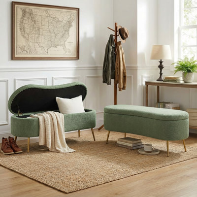 Banc de rangement rembourré Kaybree