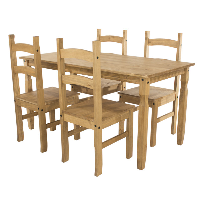 Bennett 4 - Person Dining Set, 75cm H x 118cm W x 75cm D