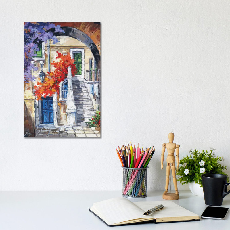 Nelle Vie by Roberto Di Viccaro - Wrapped Canvas Painting, 20.32 cm H x 30.48 cm W