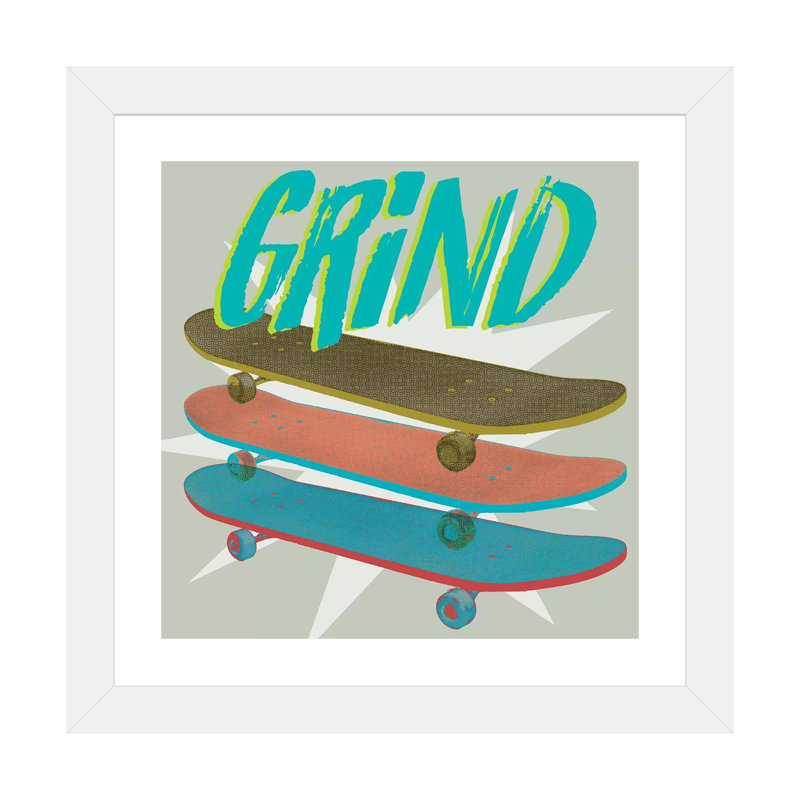 Transportation, 24" H x 24" W x 1" D, White Framed Fine Art Paper
