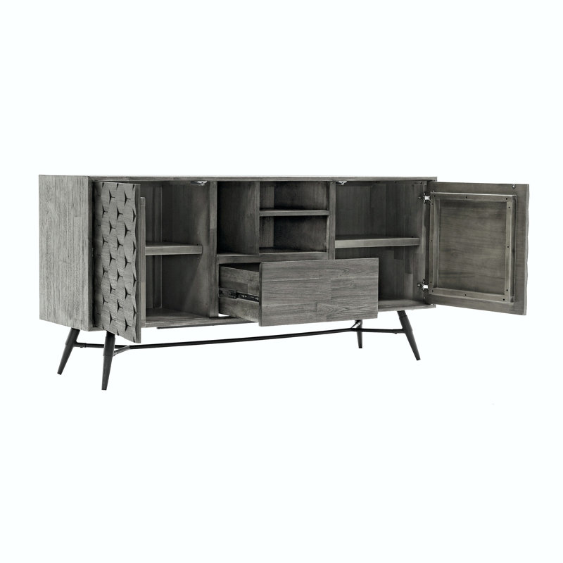 Buffet en bois d'acacia gris