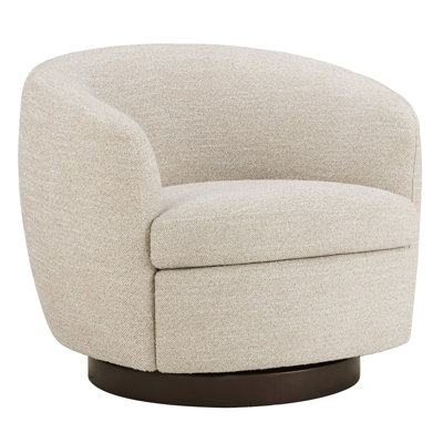 Marcy Upholstered Swivel Barrel Chair
