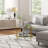 Bupe Glass Top Single Coffee Table-1352929654-1352929651