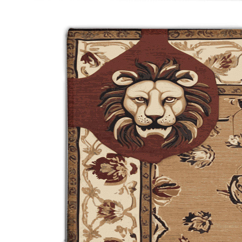 Tapis d'intérieur et d'extérieur brun français, Rectangulaire 8 pi x 10 pi