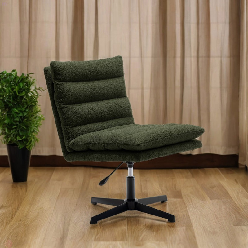 Chaise longue ajustable sans accoudoirs, Ours en peluche vert