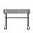 39" Mirrored Makeup Vanity Table with Stainless Steel Base, Mirrored Console Dressing Table with 2 Drawers,Versatile Desk for Bedroom and Office, Grey-1641729178
