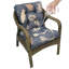 Coussin de siège / dossier d'extérieur capitonné, coussin de chaise de patio toutes saisons avec attaches, pour meubles de patio-1132482674