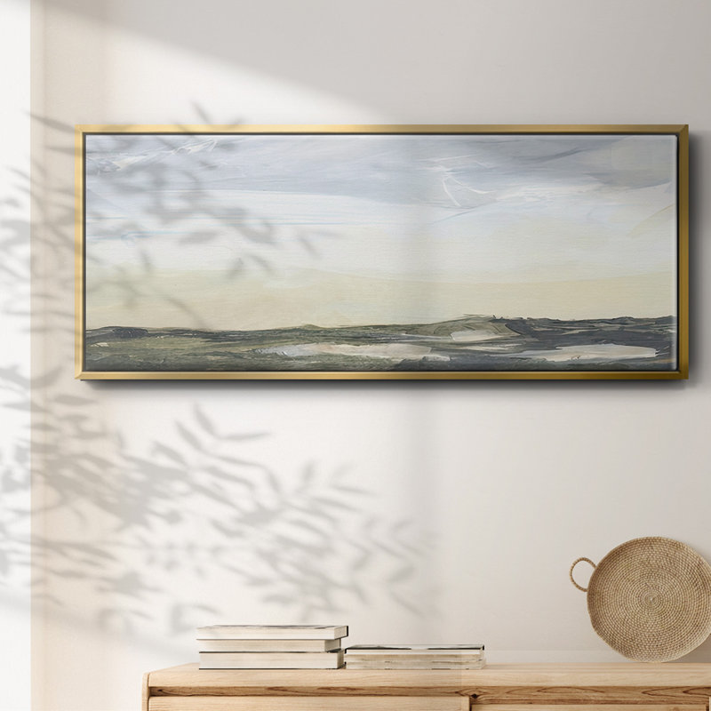 Green Ridge I- Framed Canvas