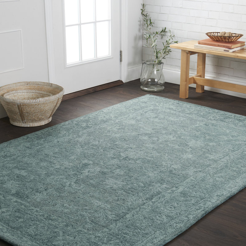 Darryl Wool Floral Indoor Rug, Rectangle 5' x 7'6"