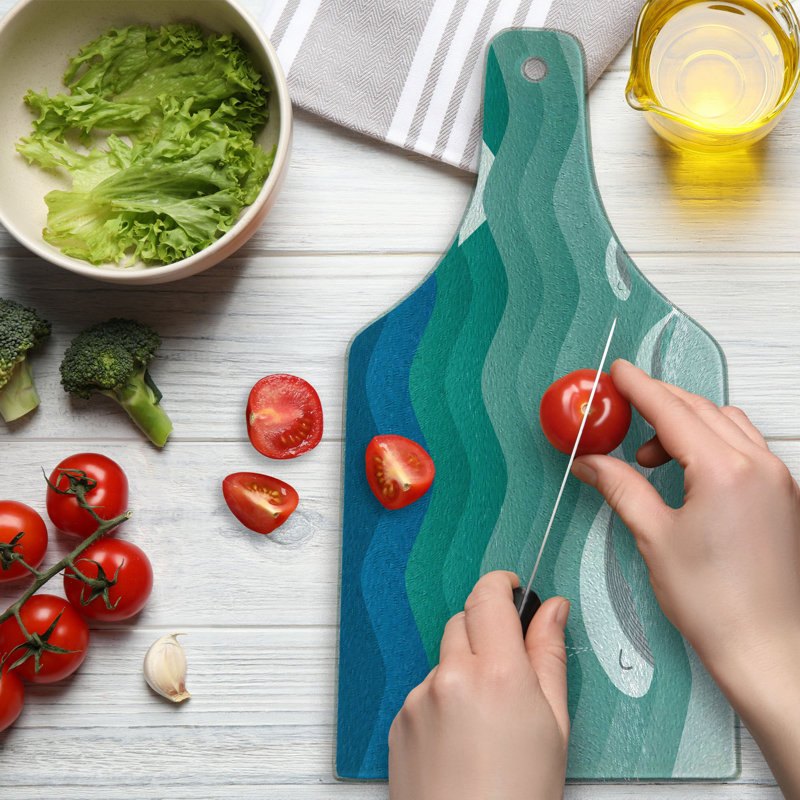 Planche à découper en verre trempé Ambesonne