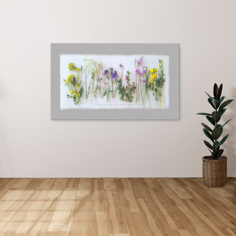 "Wildflowers" par Rhonda Addison, reproduction sur toile, H 28 po x l 48 po x P 1,5 po