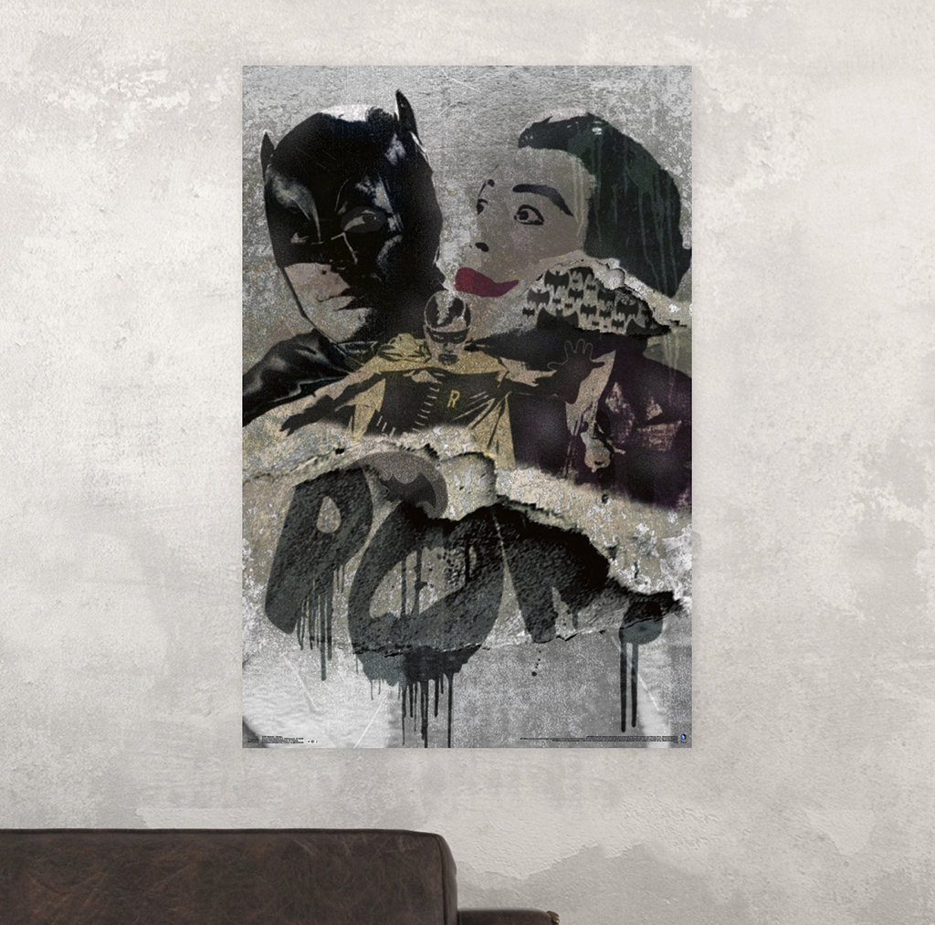 Trends International Batman - Grunge Paper Print | Wayfair
