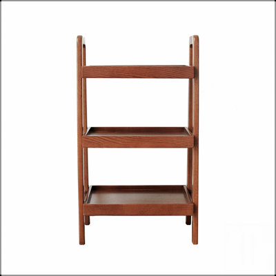 Banc de rangement élégant en chêne avec range-chaussures à 3 niveaux, peu encombrant et multifonctionnel pour l'organisation du vestibule