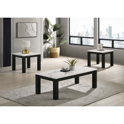 Bisou 3 Piece Coffee Table Set by Ebern Designs