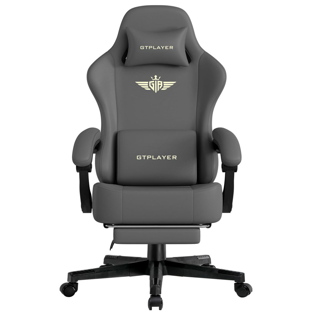 GTPLAYER GAMING CHAIR Adjustable Reclining Ergonomic Swiveling PC & Racing Game Chair