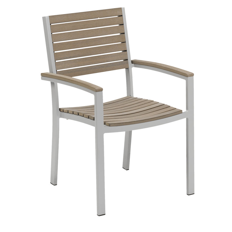 Travira Dining Arm Chair, Tekwood Vintage, Flint