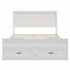 Structure de lit avec rangement moderne en bois avec 6 tiroirs, lit plateforme avec support en lattes de bois, aucun sommier requis-120049916