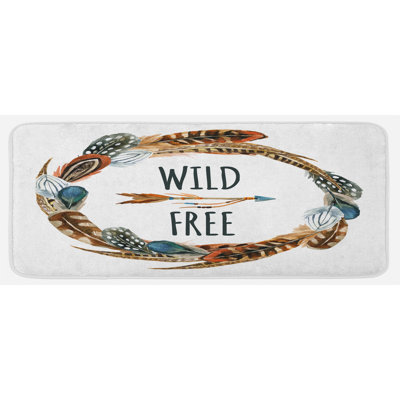 Global Inspired Solid Color Synthetic Kitchen Mat