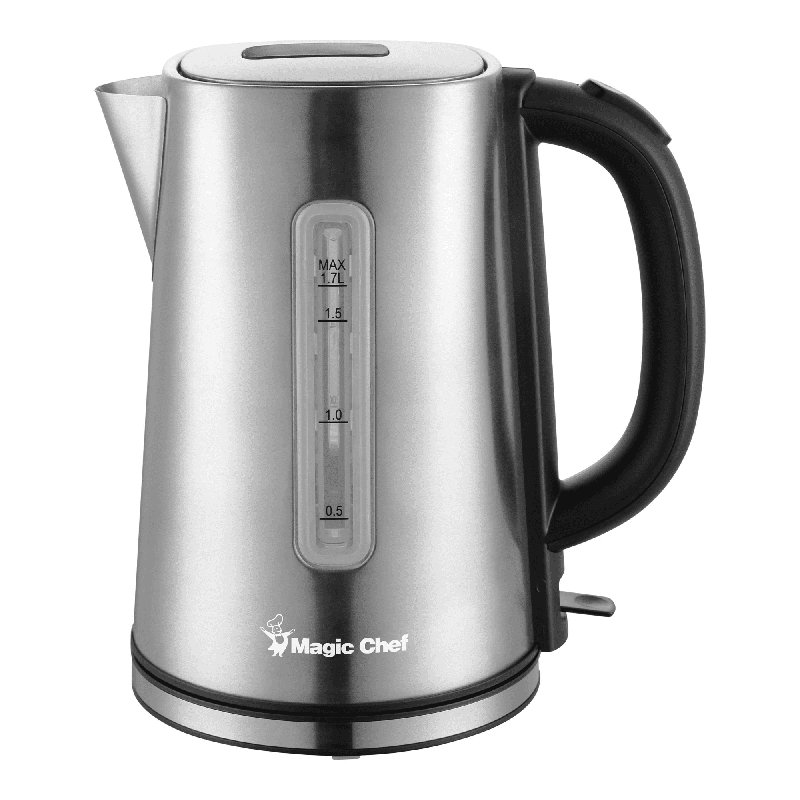 Magic Chef 1.7 Quarts Stainless Steel Electric Tea Kettle