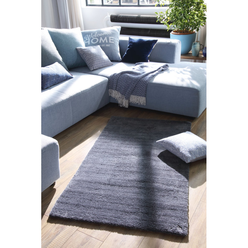Powder Solid Colour Hand Woven Area Rug, Rectangle 160 x 230cm