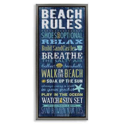 Beach Rules Relax Breathe