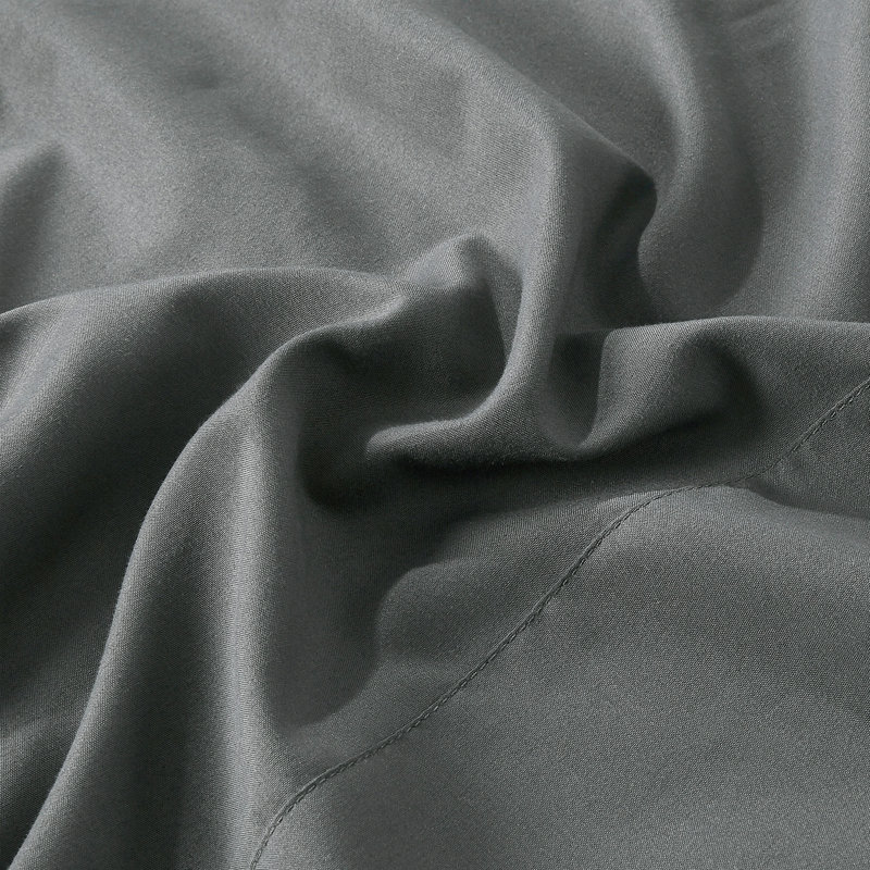 Ensemble de draps en microfibre Jcrown, Gris, Ensemble de draps pour très grand lit avec 2 taie