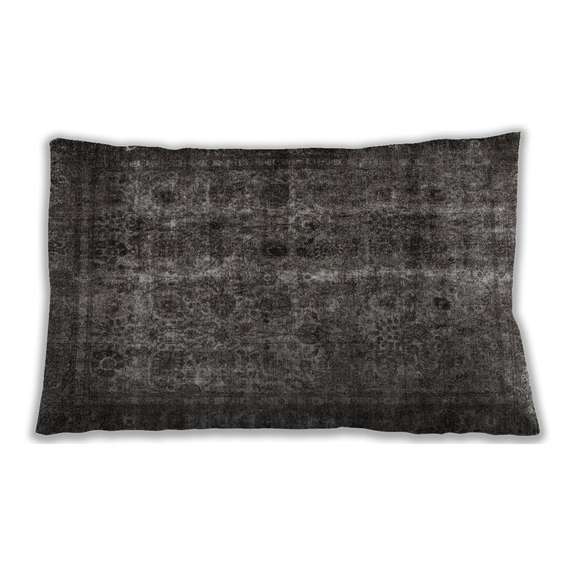 Damask Throw Pillow, Synthetic