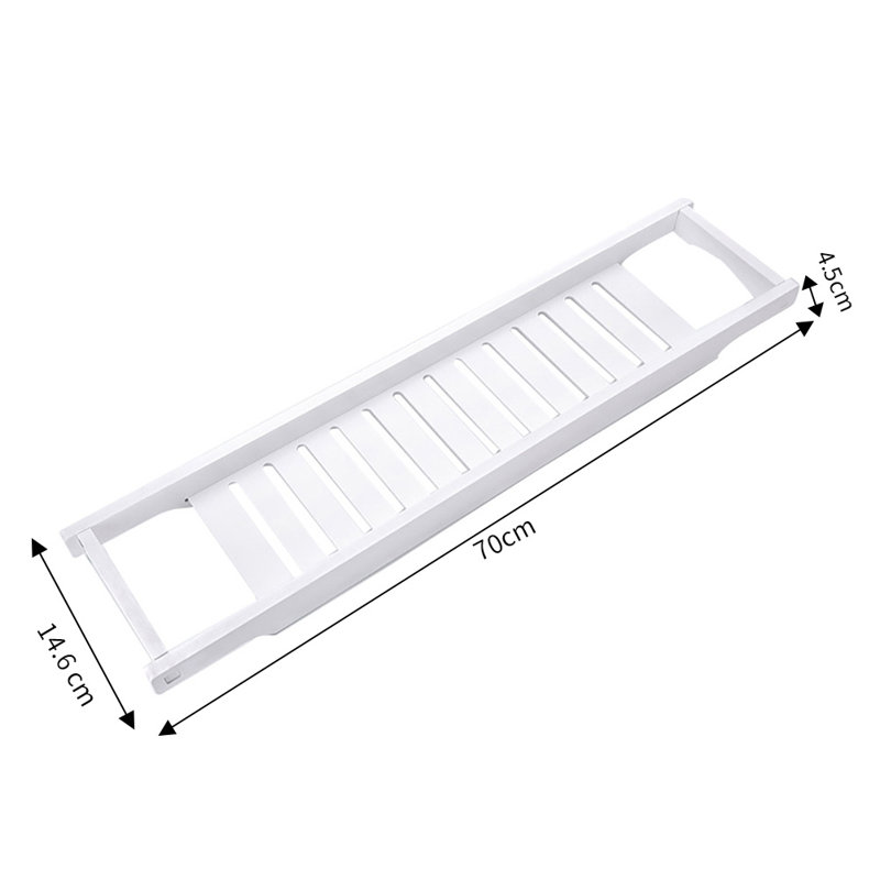 Rambler Freestanding Bath Caddy, White