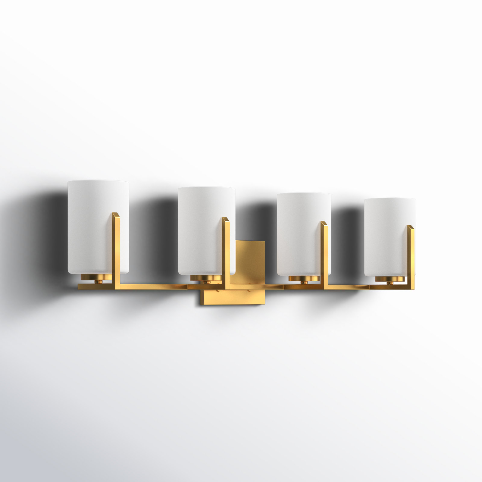 Ronsie 4-Light Dimmable Vanity Light, Satin Brass