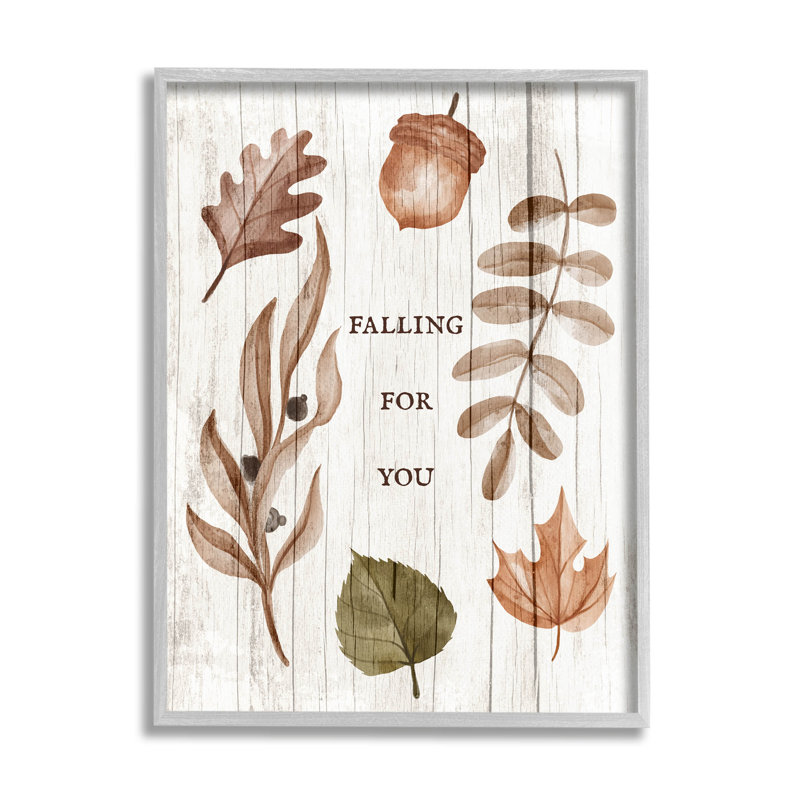 «Falling for You Fall Botanicals» par Lil 'Rue - Impression sur toile, H 14 po x l 11 po x P 1,5 po
