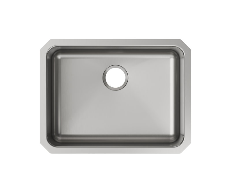 Lustrous Satin Stainless Steel Single Bowl Undermount Kitchen Sink